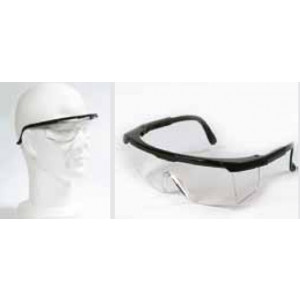 Lunette de protection pour visiteurs - Norme : CE EN 166.1.F - Matière : Ecran en polycarbonate