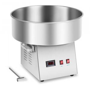 Machine à barbe à papa professionnel en inox - Diamètre de la cuve : Ø 52 cm - Puissance : 1030 watts