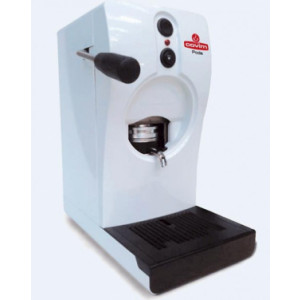 Machine à café pour dosettes ESE - Cafetière blanche avec tube pour Pods papier