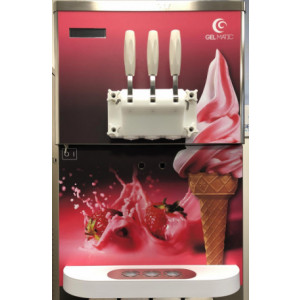 Machine à glace de comptoir - 2 parfums + mix - cuves réfrigérées