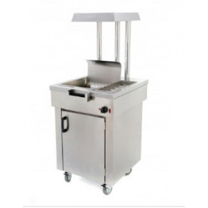  Maintien au chaud pour frites sur meuble - Dimensions : L x P x H mm : 640 x 710 x 1560 mm