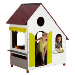 Maisonnette en bois pour enfants - Fixation longue