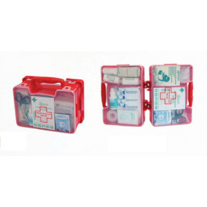 https://www.techni-contact.site/ressources/images/produits/merchandising/malette-de-secours-pour-chantier-56471112-1.jpg - De 10 à 30 personnes - Trousse en Polypro rouge - Support mural fourni