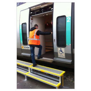 Marche pied pour quai de maintenance ferroviaire - Marche pieds de longueur 1,5 et 2 mètres