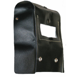 Masque soudeur portefeuille cuir - Teinte :  11 - Porte-filtre : 105 x 50 mm - Livré avec : Visserie
