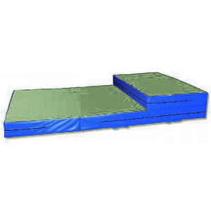 Matelas de chute pliable - Mousse polyester - Housse 6 face Nylon PCV 1000 deniers