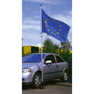 Mâts télescopiques avec pied autocal - Porte drapeaux