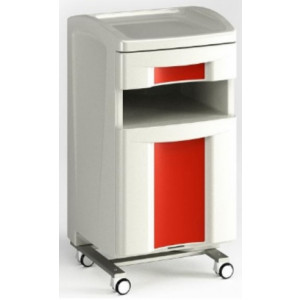 Meuble assistant 2 plateaux - Dimensions (L x P x H) : 420 x 490 x 810  mm