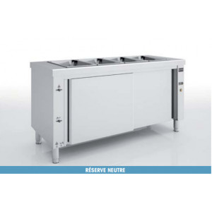 Meuble bain-marie inox professionnel - Dimensions : Jusqu'à 2250 x 700 x 850 mm