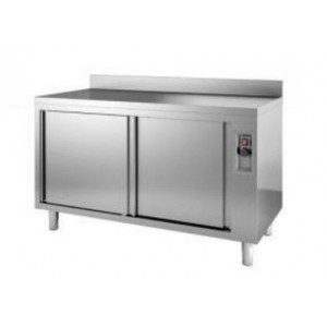 Meuble bas chauffant inox - Alimentation  : 220 V 50 HZ