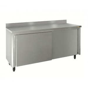 Meuble bas cuisine de rangement - Matière : Inox  - Dim : L.1000 x I.700 x H.900 mm - Charge maxi : 50 kg répartis par niveau