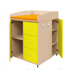 Meuble de change multifonctionnelle crèche - L800 mm x H1054 mm x P800 mm