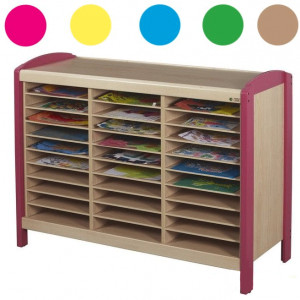 Meuble de rangement dessins - 30 cases