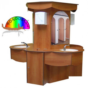 Meuble double lavabo - En bois