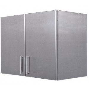 Meuble mural 2 portes inox - Dimensions (L x l x H) mm : 900 x 450 x 695