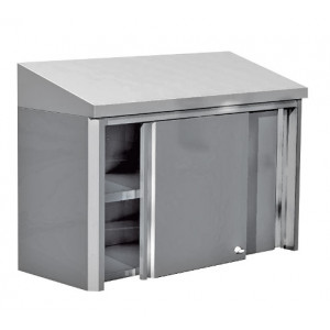 Meuble mural de rangement en inox - Dimensions (L x l x H) mm de 1000 à 2000 x 407 x 710