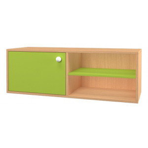 Meuble semi-ouvert largeur pour crèche - L1160 mm x H400 mm x P452 mm