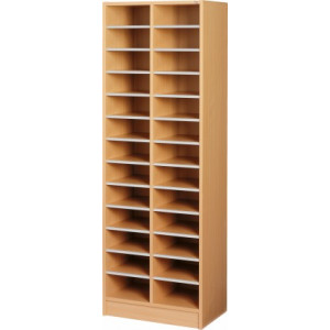 Meuble tri 26 cases - Étagères réglables pour maxi 52 cases - Dimensions : 1800 x 615 x 400 mm