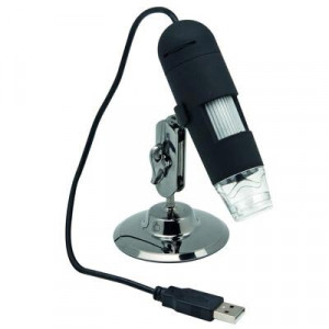 Microscope numérique 2 mégapixels  -  Grossissement 10-200x - Longueur câble: 1.4 m - :JPEG/BMP 