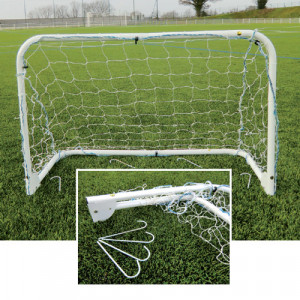 Mini but acier pliable de football - Dimensions (H x l x L) : 120 x 80 x 60 cm - Livré avec son filet