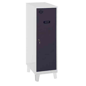 https://www.techni-contact.site/ressources/images/produits/merchandising/mini-casier-metallique-avec-pieds-1-etagere-41985131-1.jpg - Dimensions : 1015 x 300 x 500 mm - 8 Couleurs