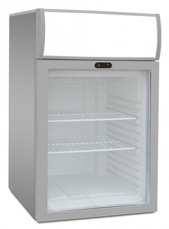 Mini frigo à porte vitrée - Capacité : de 50 à 105 L - Température :  1°/ +10° C - 2 ou 3 clayettes ajustables