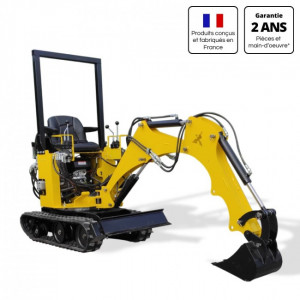 https://www.techni-contact.site/ressources/images/produits/merchandising/mini-pelle-de-850kg-14cv-32174416-1.jpg - Poids : 850kg polyvalente adaptée pour un usage régulier particulier / semi pro.