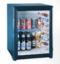 Mini-réfrigérateur vitré - Refroidissement par absorption
