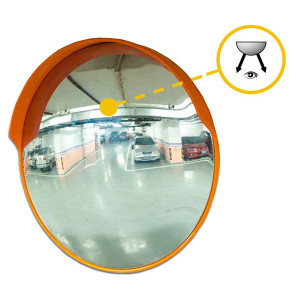 Miroir sortie de garage - Matière : Verre / Polycarbonate incassable - Visibilité : De 8 m à 25 m
