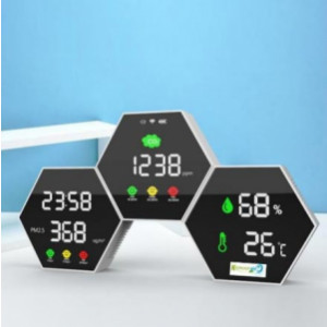 https://www.techni-contact.site/ressources/images/produits/merchandising/moniteur-de-qualite-de-l-air-mural-design-31634646-1.jpg - Détection dioxyde de carbone - Détection Infrarouge (NDIR) - Ecran LCD numérique