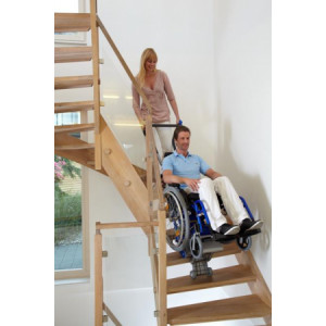 Monte escalier standard pour fauteuil roulant - Capacité de charge maximale : 130 à 160 kg