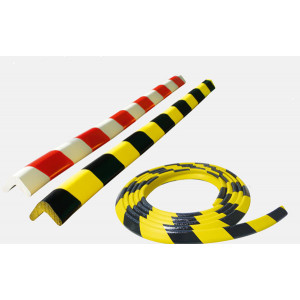 Mousse de protection d'angle - Longueurs : 750 / 5000 mm - Coloris : Rouge/blanc ou Jaune/noir