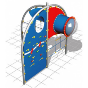 Multijeu à grimper pour espace vert - Dimensions (L x P x H) cm : 323 x 260 x 300