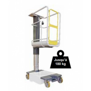 Nacelle élévatrice électrique 180 kg - Charge maximum (Kg) : 180