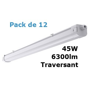 https://www.techni-contact.site/ressources/images/produits/merchandising/pack-de-12-etanches-led-45w-traversant-27435549-1.jpg - Pack de 12 Etanches Led 45W 6300lm 4000K Traversant Garantie 5ans Bridgelux Tridonic