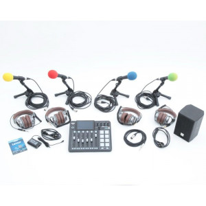 https://www.techni-contact.site/ressources/images/produits/merchandising/pack-equipement-audio-pour-web-radio-91497722-1.jpg - Console, 4 casques, 4 micros et enceinte extérieure