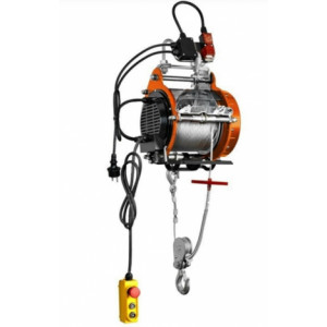 https://www.techni-contact.site/ressources/images/produits/merchandising/palan-electrique-avec-guide-cable-automatique-32763721-1.jpg - Force de levage sans poulie déviation : 400 kg -.réf : 6199800