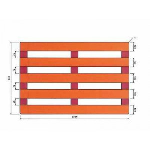 Palette en bois demi-lourde - Palette bois demi-lourde 800 x 1200 mm 