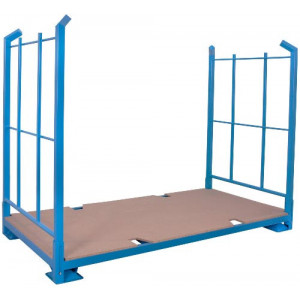 Palette pliable pour matières lourdes - Capacité de Charge : 1000 kg – Pliable -  Bleu RAL 5012