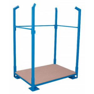 Palette pour matières lourdes - Capacité de Charge : 1000 kg – Pliable -  Bleu RAL 5012