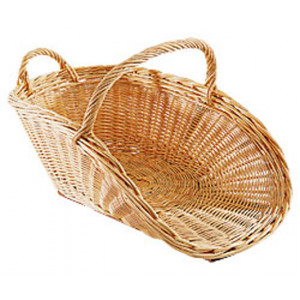 Panier à bois crocane ouvert - Dimensions (L x P x H) cm : 65 x 41 x 28