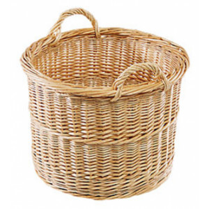 Panier à bois rond - Diamètre : 40 cm - Hauteur : 35 cm