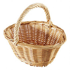 Panier à fraises ovale en osier 25 cm - Grand modèle  - Longueur : 25 cm