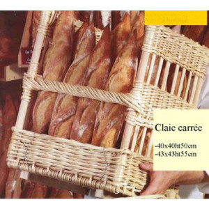 Panier à pain - Claie carrée pour boulangeries