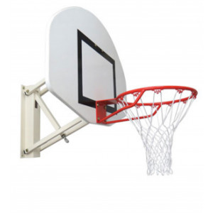 Panier de basket mural hauteur réglable - Acier - Déport : 0.6 m