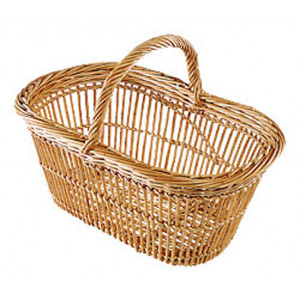 Panier en osier naturel - Longueur (cm) : 26 - 31 - 37 - 45