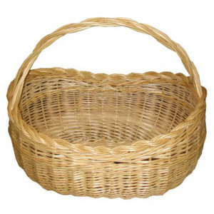 Panier gondole en osier - Dimensions (L x P x H) cm : 40 x 28 x 30