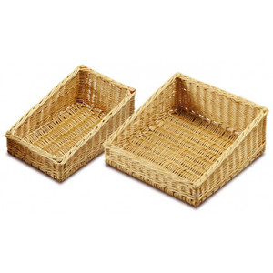 Panier osier pour viennoiserie - Dimensions (L x P x H) cm : De 40 x 54 x 10 x 20 à 50 x 50 x 10 x 30