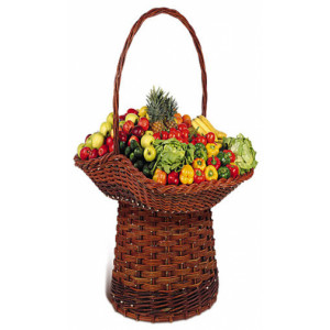 Panier pour fruits en osier - Dimensions (L x P x H) cm :120 x 80 x 160