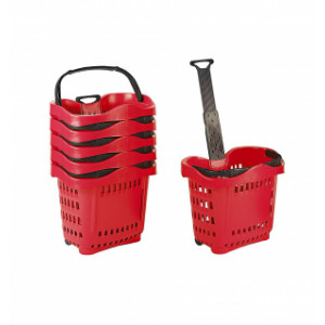 Paniers à mains et à roulettes - Paniers à mains 22L et paniers à roulettes 43L